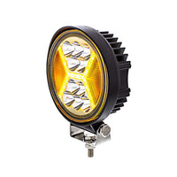 4.5" 24 High Power LED Work Light With "X" Amber Light Guide4.5" 24 High Power LED Work Light With "X" Light Guide (Amber, Blue, Red or White)