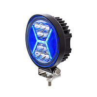 4.5" 24 High Power LED Work Light With "X" Amber Light Guide4.5" 24 High Power LED Work Light With "X" Light Guide (Amber, Blue, Red or White)