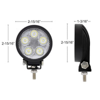United Pacific - 5 LED High Power Mini Work Light - Round Flood or Spot Light