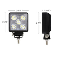 United Pacific - 5 LED High Power Square Mini Work Light (Flood or Spot)