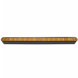 14 LED 12" Light Bar With Black Housing - Amber or Red LEDs (Amber, Red or Clear Lens)