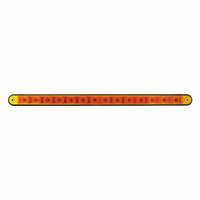 14 LED 12" Light Bar With Black Housing - Amber or Red LEDs (Amber, Red or Clear Lens)