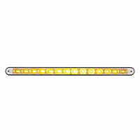 14 LED 12" Light Bar With Black Housing - Amber or Red LEDs (Amber, Red or Clear Lens)