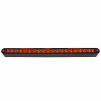 19 LED 12" Reflector Light Bar With Black Housing - Amber or Red LEDs (Amber, Red or Clear Lens)