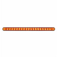 19 LED 12" Reflector Light Bar With Black Housing - Amber or Red LEDs (Amber, Red or Clear Lens)