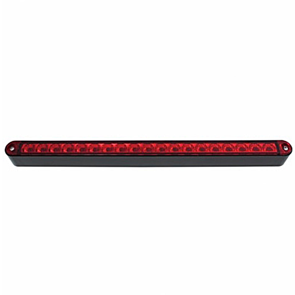 19 LED 12" Reflector Light Bar With Black Housing - Amber or Red LEDs (Amber, Red or Clear Lens)
