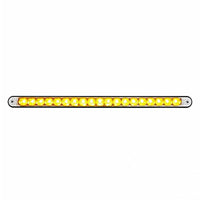 19 LED 12" Reflector Light Bar With Black Housing - Amber or Red LEDs (Amber, Red or Clear Lens)