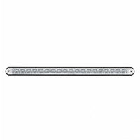 19 LED 12" Reflector Light Bar With Black Housing - Amber or Red LEDs (Amber, Red or Clear Lens)