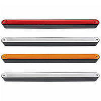 24 LED 12" GloLight Bar With Black Housing - Amber or Red LEDs (Amber, Red or Clear Lens)