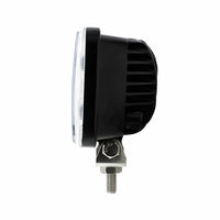 8 High Power LED Rectangular Work Light w/ Chrome Reflector or Projector Lens