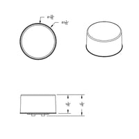 9 LED 2" Round Mirage Clearance/Marker Light - Amber or Red LEDs (Amber, Red or Clear Lens)