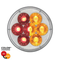 14 LED 4" Round Double Fury Stop, Turn & Tail Light - Various Colors