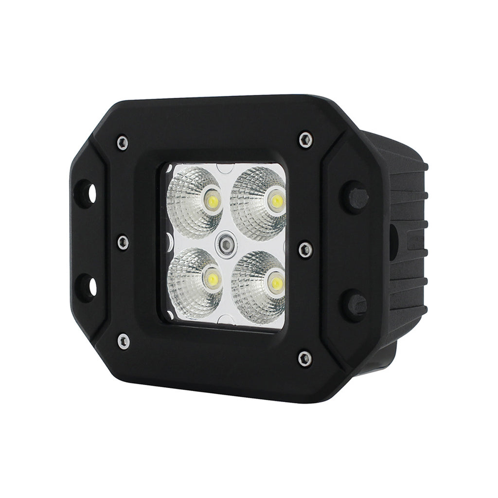 United Pacific - 4 High Power LED Flange Mount Work Light (Flood or Spot)