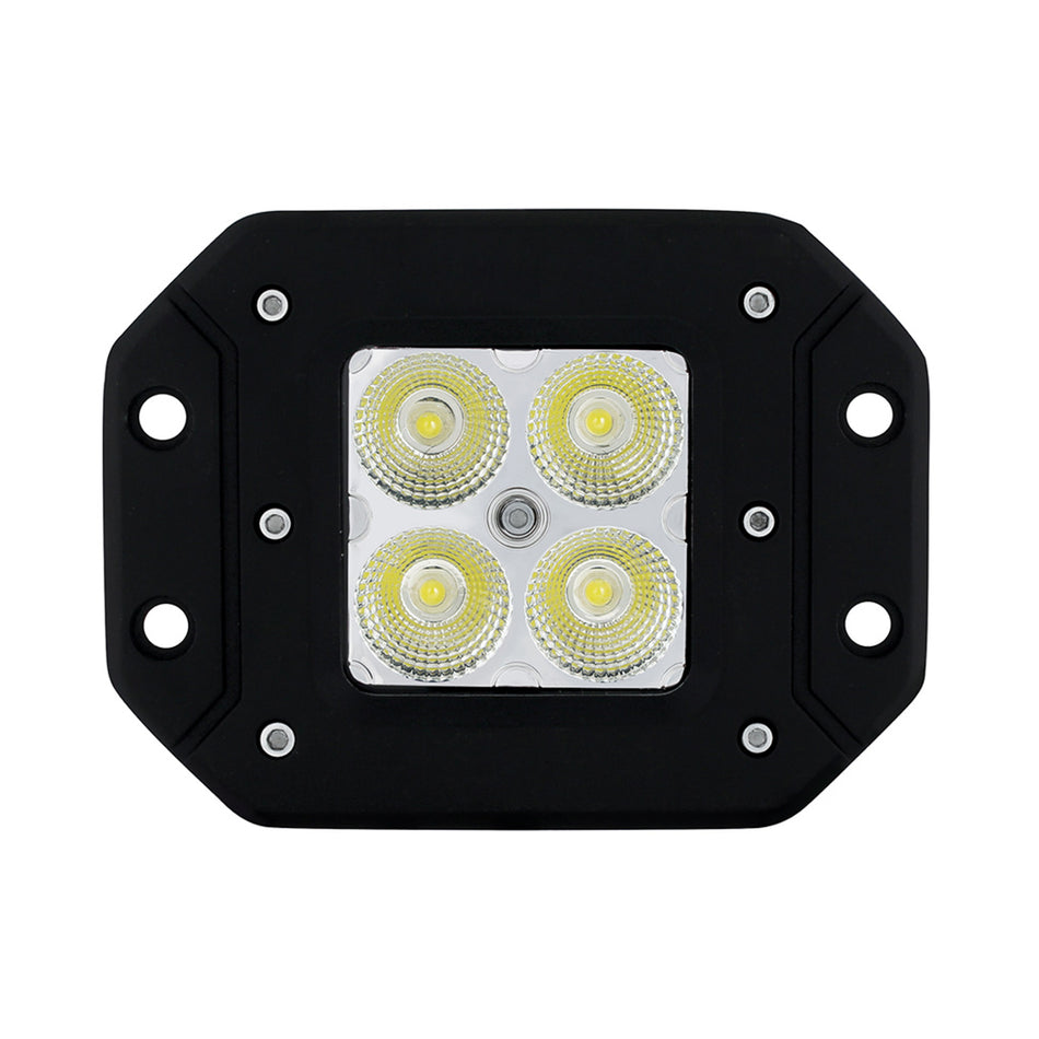 United Pacific - 4 High Power LED Flange Mount Work Light (Flood or Spot)