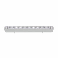 United Pacific - 10 LED 9" Auxiliary Light Bar With Bezel - White LEDs (Clear Lens)