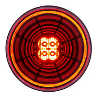 13 LED 4" Round Abyss Back-Up/Turn Signal Light - Red, Amber or White LEDs (Red, Amber or Clear Lens)