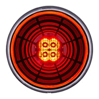 13 LED 4" Round Abyss Back-Up/Turn Signal Light - Red, Amber or White LEDs (Red, Amber or Clear Lens)