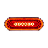 22 LED 6" Oval Abyss Stop, Turn & Tail Light - Red, Amber or White LEDs (Red, Amber or Clear Lens)