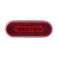 22 LED 6" Oval Abyss Stop, Turn & Tail Light - Red, Amber or White LEDs (Red, Amber or Clear Lens)