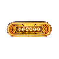 22 LED 6" Oval Abyss Stop, Turn & Tail Light - Red, Amber or White LEDs (Red, Amber or Clear Lens)