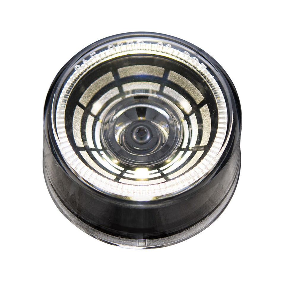 4 LED 2" Round Abyss Clearance/Marker Light - Amber, Red or White LEDs (Amber, Red or Clear Lens)