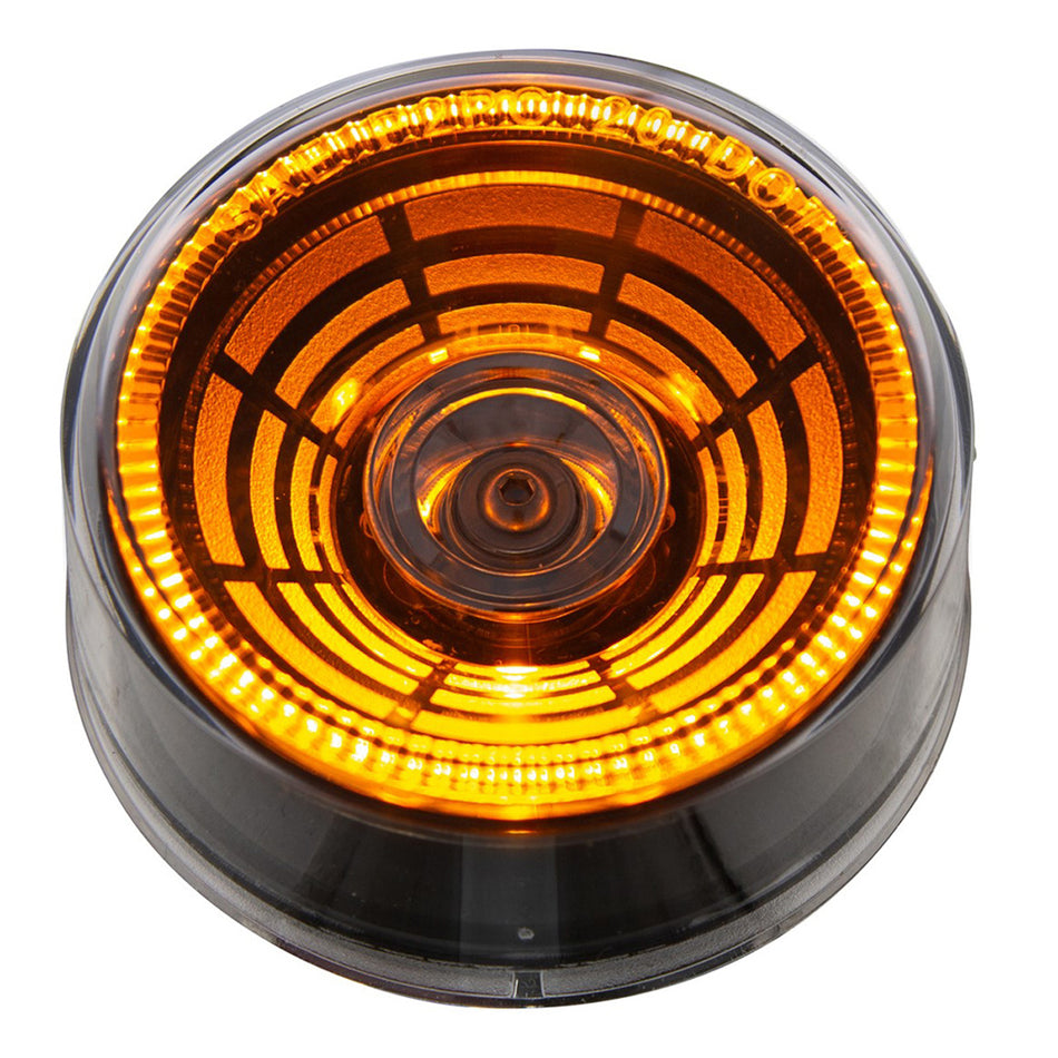 4 LED 2-1/2" Round Abyss Clearance/Marker Light - Amber, Red or White LEDs (Amber, Red or Clear Lens)