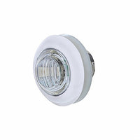 3 LED Dual Function 3/4" Mini Auxiliary/Utility Light With Bezel & Washer - Amber or Red LEDs (Amber, Red or Clear Lens)