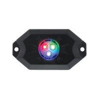 United Pacific - RGB Multi-Color 500 Lumen LED Rock Light 4-Piece Kit
