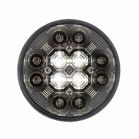 4" Round Combo Light w/ 12 LED Stop, Turn & Tail & 16 LED Back-Up - Red LEDs (Red or Clear Lens)