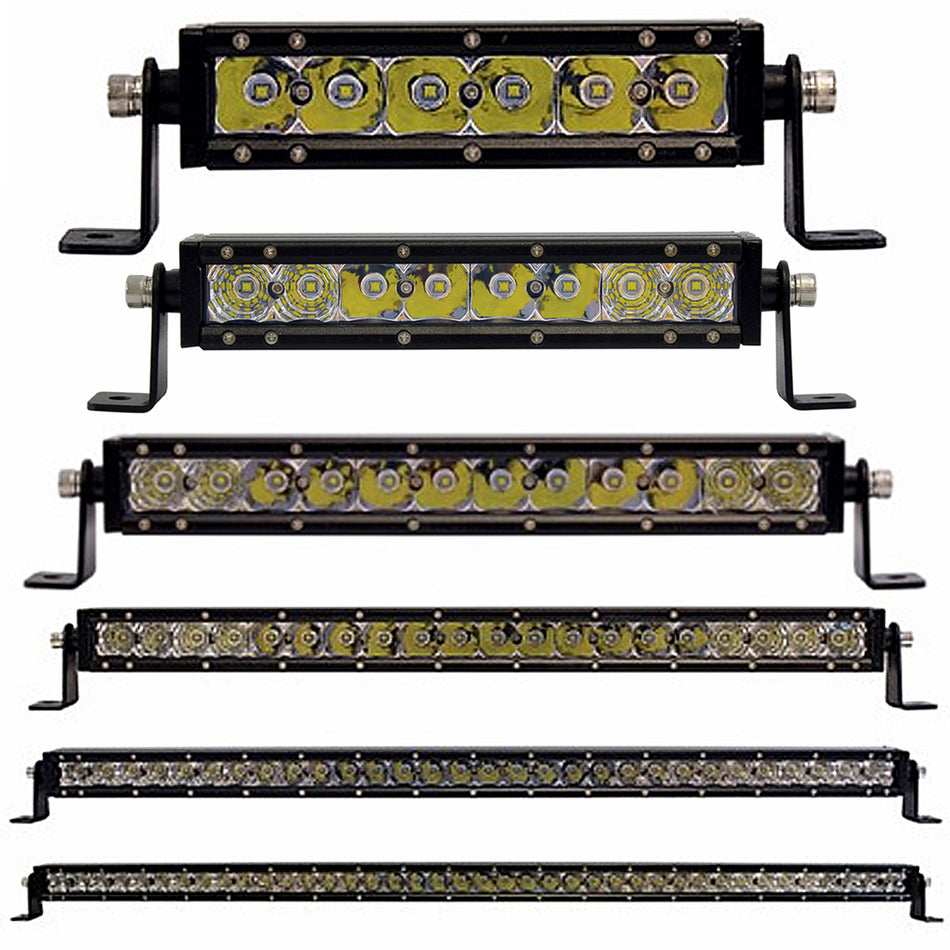 6, 8, 10, 20, 30 or 40 High Power CREE LED Single Row Light Bars (Various Lengths)