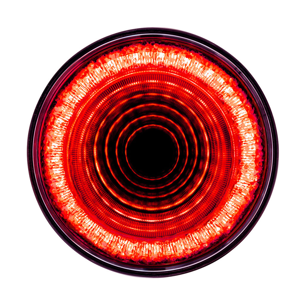 United Pacific - 24 LED 4" Round Mirage Stop, Turn & Tail Light - Red LEDs (Red Lens)