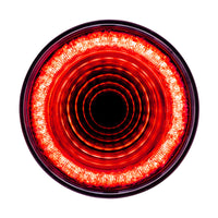 United Pacific - 24 LED 4" Round Mirage Stop, Turn & Tail Light - Red LEDs (Red Lens)