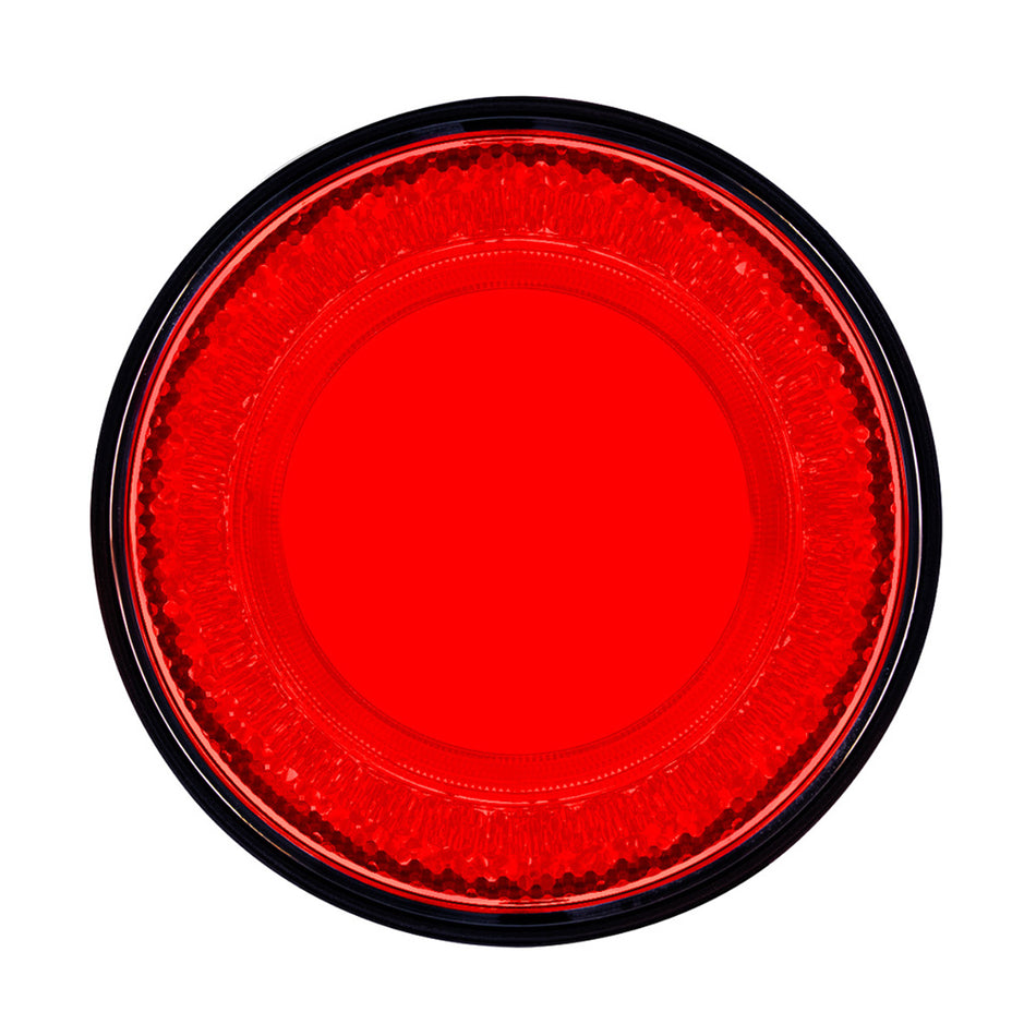 United Pacific - 24 LED 4" Round Mirage Stop, Turn & Tail Light - Red LEDs (Red Lens)