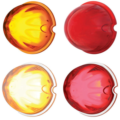 9 LED Dual Function GloLight Watermelon Cab/Auxiliary Light - Amber or Red LEDs (Amber, Red or Clear Lens)