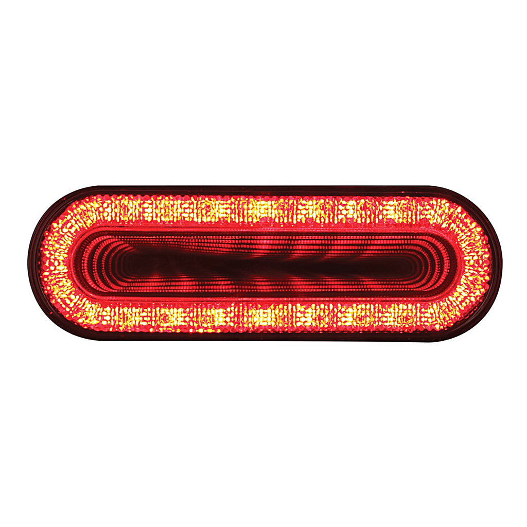 24 LED 6" Oval Mirage Turn Signal Light - Amber LEDs (Amber or Clear Lens)