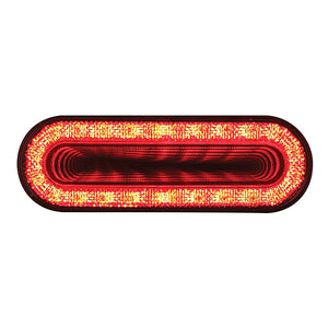 24 LED 6" Oval Mirage Turn Signal Light - Amber LEDs (Amber or Clear Lens)