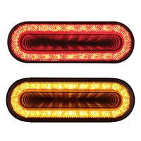 24 LED 6" Oval Mirage Turn Signal Light - Amber LEDs (Amber or Clear Lens)