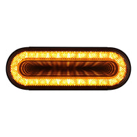 24 LED 6" Oval Mirage Turn Signal Light - Amber LEDs (Amber or Clear Lens)