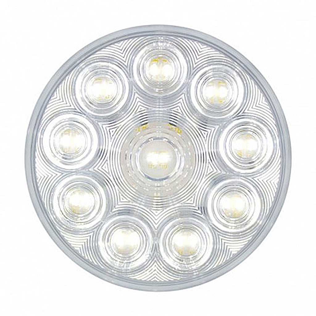 20 LED 4" Back-Up Light - "Competition Series" - White LEDs (Clear Lens)