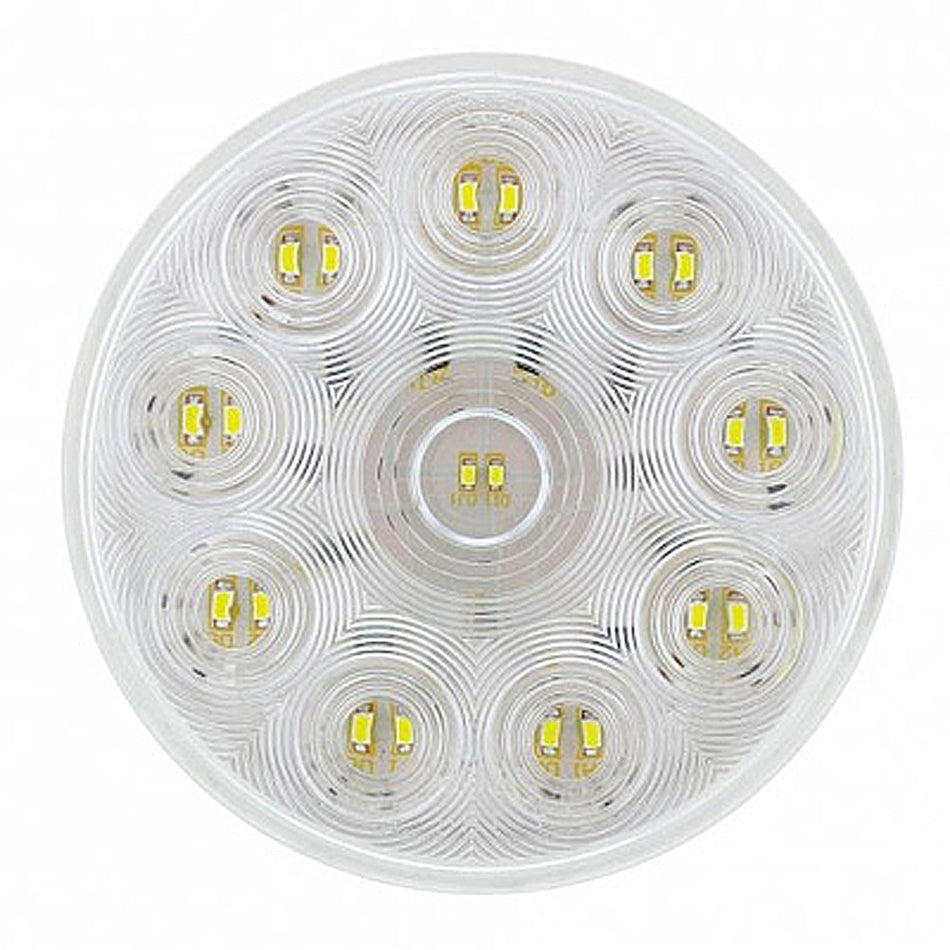 20 LED 4" Back-Up Light - "Competition Series" - White LEDs (Clear Lens)