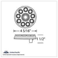 20 LED 4" Back-Up Light - "Competition Series" - White LEDs (Clear Lens)
