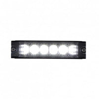 United Pacific - 6 High Power LED Low Profile Warning Lighthead - White LEDs