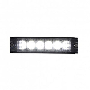 United Pacific - 6 High Power LED Low Profile Warning Lighthead - White LEDs