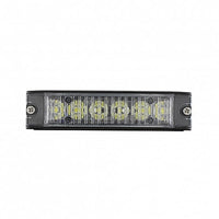 United Pacific - 6 High Power LED Low Profile Warning Lighthead - White LEDs