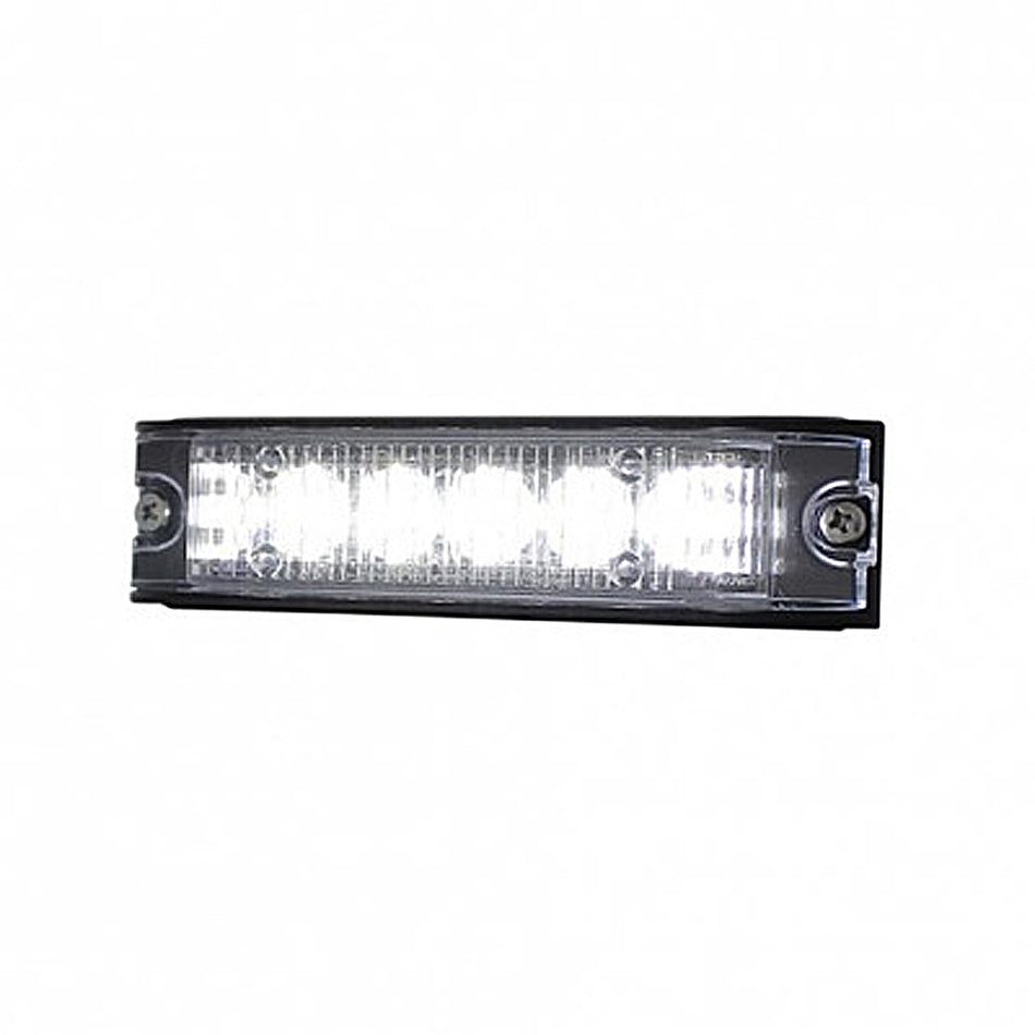 United Pacific - 6 High Power LED Low Profile Warning Lighthead - White LEDs