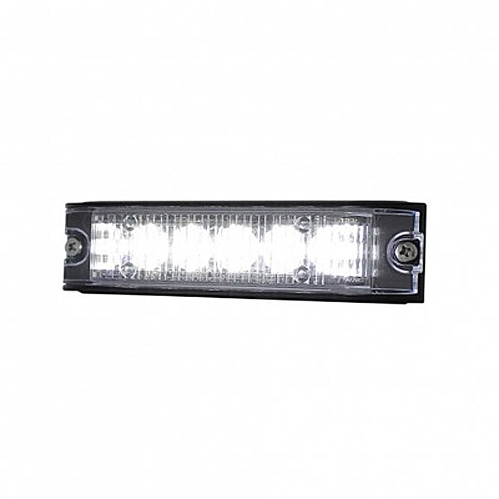 United Pacific - 6 High Power LED Low Profile Warning Lighthead - White LEDs