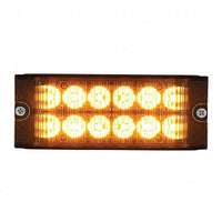 United Pacific - 12 High Power LED Low Profile Warning Light Head (Amber or White LEDs)