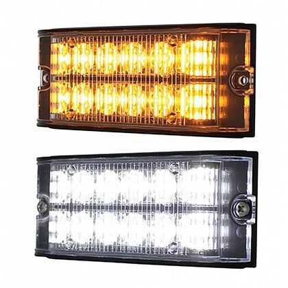 United Pacific - 12 High Power LED Low Profile Warning Light Head (Amber or White LEDs)