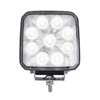 United Pacific - 9 LED High Power 3-7/8" Square or Round Work/Flood Light (White LEDs)