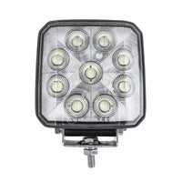 United Pacific - 9 LED High Power 3-7/8" Square or Round Work/Flood Light (White LEDs)